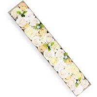 KDMD Extra Long Soap Flowers Box - Wedding Blessings - White & Ivory