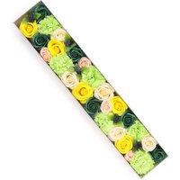 KDMD Extra Long Soap Flowers Box - Spring Celibrations - Yellow & Greens