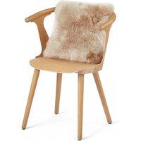 Infinity Leather Luxury Genuine Sheepskin 40x40cm Real Wool Single Sided Cushion in Taupe | Size: 40 cm x 40 cm