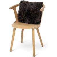 Infinity Leather Luxury Genuine Sheepskin 40x40cm Real Wool Single Sided Cushion in Brown | Size: 40 cm x 40 cm