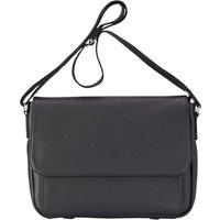 Infinity Leather Genuine Leather Laptop Bag Travel Work Messenger Satchel - Camden in Black