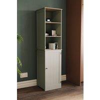 Home Discount Bath Vida Priano 3 Open Shelves & 2-Tier Door Storage Tall Cabinet Storage Bathroom Furniture 1600 x 400 x 380 mm in Grey
