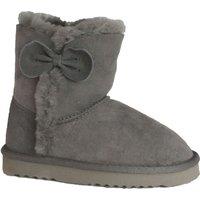 Eastern Counties Leather Bow Detail Sheepskin Boots in Grey | Size: 10