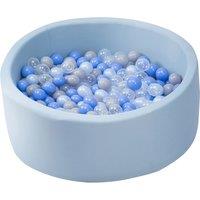 simpa Soft Foam Ball Pit 90 x 30cm in Baby Blue | Size: 90 x 30 cm