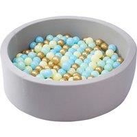 simpa Soft Foam Ball Pit 90 x 30cm in Grey | Size: 90 x 30 cm