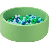 simpa Soft Foam Ball Pit 90 x 30cm in Green | Size: 90 x 30 cm