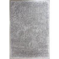 Kukoon Soft Fluffy Thick Pile Shaggy Area Rug, Living Room Bedroom Carpet Runner in Silver | Size: 200 cm x 290 cm