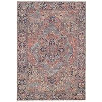 Kukoon Beige Distressed Abstract Rugs Non Slip & Washable in Plum | Size: 60 cm x 240 cm