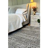 Kukoon Silver Grey Soft Fluffy Shaggy Cosy Warm Bedroom Area Rugs | Size: 200 cm x 290 cm