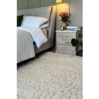 Kukoon Cream Beige Soft Fluffy Shaggy Cosy Warm Bedroom Area Rugs | Size: 160 cm x 230 cm