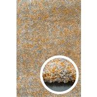 Kukoon Super Soft Mottled Tonal Ochre Yellow & Grey Shaggy Living Room Area Rugs | Size: 160 cm x 230 cm