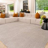 Kukoon Machine Washable Shaggy Rug Silver Grey Fluffy Bedroom Carpet Mat | Size: 120 cm x 170 cm
