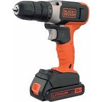 Black & Decker Cordless Drill (UK Plug) in Orange