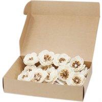 KDMD Natural Diffuser Flowers - Small Poppy on String - (Set of 12) in White