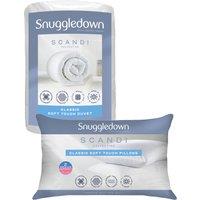 Snuggledown Scandinavian Hollowfibre 13.5 Tog Winter Duvet With 2 Pillows in White | Size: King