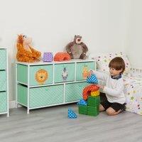 Liberty House Toys Jungle 5 Drawer Storage Chest in Pale Green