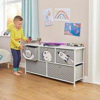 Liberty House Toys Spaceman 5 Drawer Storage Chest in Grey