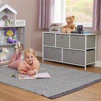Liberty House Toys Grey 5 Drawer Storage Chest