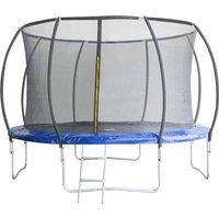Artemis Home Leapfrog 12FT or 366cm Round Outdoor Trampoline with Blue Padding