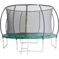Artemis Home Leapfrog 12FT or 366cm Round Outdoor Trampoline with Green Padding