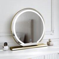 CARME HOME Eden Gold Frameless Touch Sensor LED Light Mirror