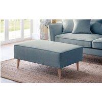 The Great Sofa Company Ailis Footstool Faro Denim in Blue
