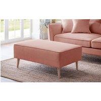 The Great Sofa Company Ailis Footstool Faro Coral