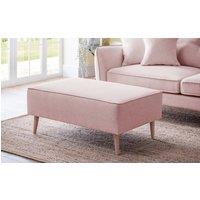 The Great Sofa Company Ailis Footstool Faro Soft Pink in Dusty Pink
