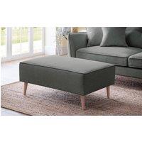 The Great Sofa Company Ailis Footstool Faro Slate in Dark Grey