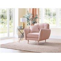 The Great Sofa Company Ailis Armchair Faro Soft Pink in Dusty Pink