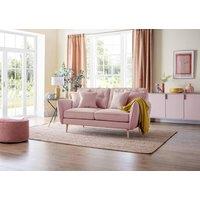 The Great Sofa Company Ailis Medium Sofa Faro Soft Pink in Dusty Pink