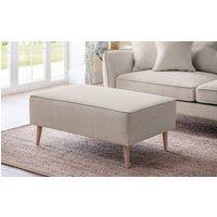 The Great Sofa Company Ailis Footstool Faro Linen in Beige