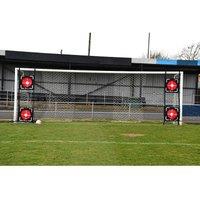 Precision Dual Top Bins Football Corner Targets Set in Black