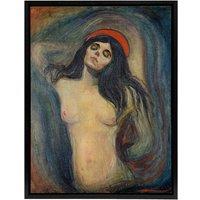 Artery8 Edvard Munch Madonna Framed Canvas Wall Art Print | Size: W18 x H24