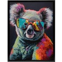 Artery8 Koala Bear With Sunglasses Modern Framed Canvas Wall Art Print | Size: W24 x H32