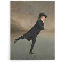 Artery8 Henry Raeburn The Skating Minister Canvas Wall Art Print in Grey | Size: W24 x H32