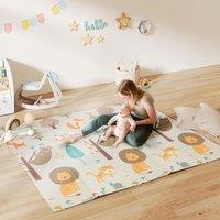 AIYAPLAY Baby Play Mat, Foldable Activity Playmat, Animal Theme