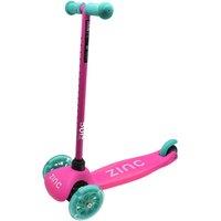 Zinc Sparkle 3 Wheels Scooter in Pink