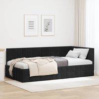 Berkfield Home Corner Desk Smoked Oak 102x88x75 cm Engineered Wood in Black | Size: 102 x 88 x 75 cm