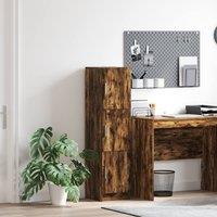 Berkfield Home Smoked Oak Sideboard Smoked oak Wood Large Smoked Oak Sideboard in Brown