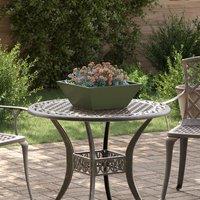 Berkfield Home Garden Bowl Planters 5 pcs Olive Green 40x40x15 cm Steel | Size: 40 x 40 x 15 cm