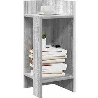 Berkfield Home Side Tables 2 pcs with Shelf Grey Sonoma 25.5x27x60 cm