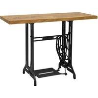 Berkfield Home Sewing Machine Console Table 110x40x75 cm in Brown | Size: 110 x 40 x 75 cm