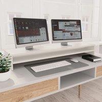 Berkfield Home Monitor Stand White 100x24x13 cm Engineered Wood | Size: 100 x 24 x 13 cm