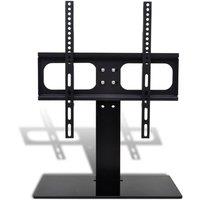 Berkfield Home Pedestal TV Stand for 26-42 Inch Screen Max VESA 400x400 mm 30kg in Black