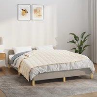Berkfield Home Weighted Blanket Light Cream 138x200 cm Single 10 kg Fabric