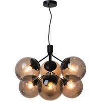 Nordlux Modern Indoor Pendant Light Black Glass E27 Hand Blown Glass - Mains Powered, IP20