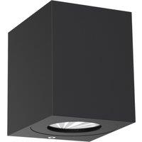 Nordlux Modern Outdoor Wall Light Black Aluminium Intergrated LED Coastal/Marine Safe - Mains Powered, IP44