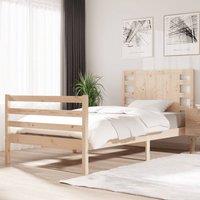 Berkfield Home Bed Frame Solid Wood Pine 90x190 cm Single in Brown