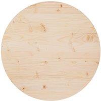 Berkfield Home Table Top 70x2.5 cm Solid Wood Pine in Brown | Size: 70x2.5 cm